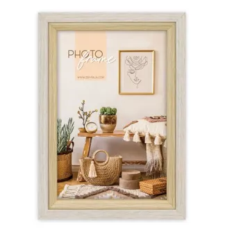 Zep Photo Frame VZ868C Zara C 15x20 см - Кремовый деревянный фоторамка с элегантным дизайном для фото размером 15x20 см