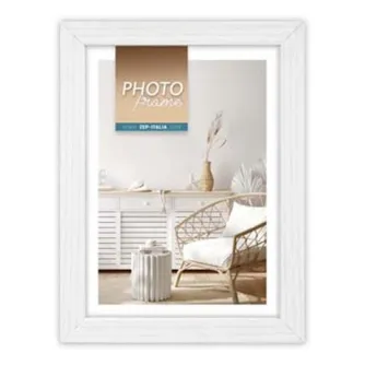 Zep Photo Frame V33253 Vivan 3 20x25 см - Белая фоторамка с деревянной текстурой, минималистичный дизайн, идеально подходит для современных интерьеров.