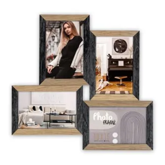 Foto rāmīši - Zep Photo Frame DN485B Vercelli Black 4Q 4x 10x15 cm - ātri pasūtīt no ražotāja