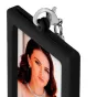 Zep Photo Keychain AA9B черный 35x45 мм с металлическим креплением и портретной фотографией женщины, роскошный фотокадр-ключ