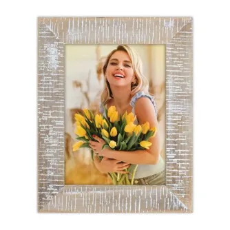 Элегантный фотофрейм Zep ML823N Nantes Natural 20x30 см с ретро-стилем белой рамы
