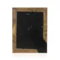 Вид сзади фоторамки Zep Photo Frame MK357B Lecce Brown 13x18 cm, с деревянной рамкой, черной задней панелью и отдельной черной крепежной деталью.