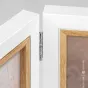 Фоторамка Zep CV964 Ayas 2H 2x10x15 см - белая с деревянной рамкой, пустой внутренний отсек, вид под углом