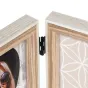 Фотофрейм Zep EK2257 Kriss 2Q 2x13x18 см - Элегантный деревянный дизайн с черными петлями, демонстрирующий часть портрета и декоративный цветочный узор