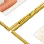 Золотая фоторамка Zep XF8257 Bruxelles Gold 2x 13x18 см с механизмом hinges, частичный вид внутренней части