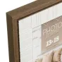 Zep Photo Frame WE323 Ischia Brown 20x30 см, уголок рамки с коричневой текстурой и белой внутренней матовой полосой, виден ярлык с размером