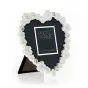 Элегантная сердечная фоторамка Zep Photo Frame KV3944 Vivaldi 10x10 см с 3D цветами и стразами, идеально подходит для особых подарков