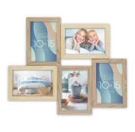 Zep Photo Frame DT996 Oberg 5Q 5x10x15 см коллаж с пятью рамками для фото 10x15 см, современный деревянный дизайн, настенная установка, подходит для дома и офисаZep Photo Frame DT996 Oberg 5Q 5x10x15 см коллаж с пятью рамками для фото 10x15 см, современный деревянный дизайн, настенная установка, подходит для дома и офиса