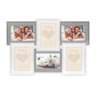 Элегантный комплект фоторамок Zep Photo Frame HH156 Rouen 6Q 6x 10x15 см с перекрывающимися рамками для 6 фото, с изображением семьи и цветочной композицией.Элегантный комплект фоторамок Zep Photo Frame HH156 Rouen 6Q 6x 10x15 см с перекрывающимися рамками для 6 фото, с изображением семьи и цветочной композицией.