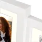 Фоторамка Zep Photo Frame XK472W Oviedo 6x 10x15 / 15x20 см - Белый настенный коллажный рамка с 6 перекрывающимися слотами для фото размером 10x15 или 15x20 см. Стильный деревянный дизайн, стеклянная передняя панель, прочная кон