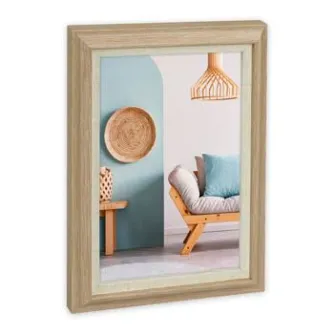Zep Photo Frame DZ857B Livorno Brown 13x18 см - Элегантная деревянная рамка с двухтонным дизайном для фото размером 13x18 см, идеально подходит для декора дома или офиса.