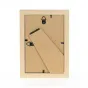 Фоторамка Zep DZ857B Livorno Brown 13x18 см - деревянная рамка с двухтонным квадратным профилем и рельефной отделкой, установлена вертикально с крепежными клипсами и картонной вставкой