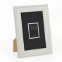 Zep Photo Frame DT368G Spoleto Grey 15x20 см - Неформальная серая пластиковая фоторамка с рельефной отделкой, размеры 19x24 см, подходит для фото 15x20 см, настенная или настольная установка
