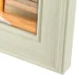 Фоторамка Zep DT323G Spoleto Grey 20x30 см - рамка из пластика цвета Spoleto Grey с классическим квадратным профилем и рельефной декорацией, пустая, на деревянном полу