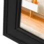 Zep Photo Frame DT434B Spoleto Black 30x40 cm уголок рамки с черным пластиком, рельефной отделкой и видом на комнату через отверстие