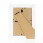 Zep Фото Рамка DT434B Spoleto Black 30x40 см задняя сторона с картонной задней панелью, черными зажимами и отдельной картонной деталью.