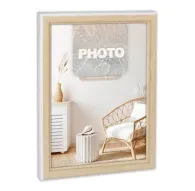 Фотофрейм Zep WD464W Bensen Белый 10x15 см - Элегантный пластиковый фрейм с сочетанием белого и коричневого цвета, подходит для фотографий 10x15 см, идеален для дома или офисаФотофрейм Zep WD464W Bensen Белый 10x15 см - Элегантный пластиковый фрейм с сочетанием белого и коричневого цвета, подходит для фотографий 10x15 см, идеален для дома или офиса