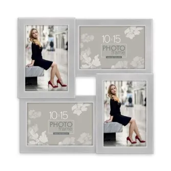 Zep Photo Frame S4044 Olimpia Silver 4Q 4x10x15 см роскошный фотофрейм с цветочным дизайном