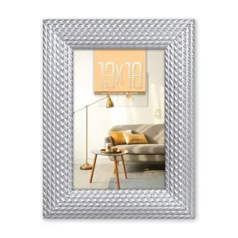 Zep Photo Frame BE768S Rivabella Серебряный 15x20 см - Элегантная серебряная рамка с текстурой для фото 15x20 см, идеально подходит для домашнего декора