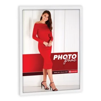 Фоторамка Zep VC257W Alissa белая 13x18 см с металлическим покрытием и защитным стеклом