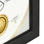 Черная фоторамка Zep V4721B Certificate 21x29.7 см с деревянной текстурой и золотой эмблемой