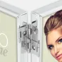 Zep 120TS01-4R Silver Frame Triple 3x10x15 cm - Элегантный фотофрейм с hinged механизмом для фото размером 3x10x15 см, с гладким металлическим покрытием и прочной конструкцией.