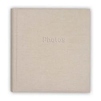 Zep HD2931CR Pergamin Album 30 листов 29x31 см - кремовый фотоальбом с выгравированным текстом 'Photos', минималистичный дизайн