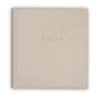 Zep HD2931CR Pergamin Album 30 листов 29x31 см - кремовый фотоальбом с выгравированным текстом 'Photos', минималистичный дизайнZep HD2931CR Pergamin Album 30 листов 29x31 см - кремовый фотоальбом с выгравированным текстом 'Photos', минималистичный дизайн