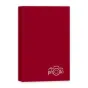 Красный Zep Photo Frame XF468R альбом-обложка с слайдерами, закрытый корпус с белым логотипом камеры, вмещает 80 фото 10×15 см, идеально подходит для хранения воспоминаний.