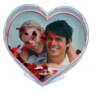 Zep Photo Globe Cuore Set 6x P9008 9x9 см - Сердцеобразный прозрачный фотофрейм с красным блестками и улыбающейся парой внутриZep Photo Globe Cuore Set 6x P9008 9x9 см - Сердцеобразный прозрачный фотофрейм с красным блестками и улыбающейся парой внутри