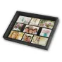 Zep Photo Tray Black W002 для 9 фото - элегантный деревянный поднос со стеклянной крышкой, вмещающий девять фото в виде сетки