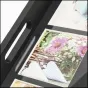Черный деревянный фототрей с стеклянной крышкой для 9 фотографий