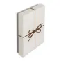 Zep Storage Box BX3514A Piacenza A 15.3x21.4x4 - Бежевая коробка для хранения с бурой веревочной лентой, идеально подходит для организации фотографий и мелких предметов.