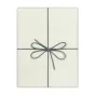 Коробка Zep BX3514B с темно-серым бантом, белая текстура бумаги, размер 15.3x21.4x4 см