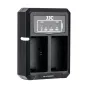 JJC Dual Battery Charger for Canon LP-E6/LP-E6N with USB port and dual slots for simultaneous charging