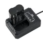 JJC DCH-ENEL15 USB Dual Battery Charger for Nikon EN-EL15 with battery status indicators