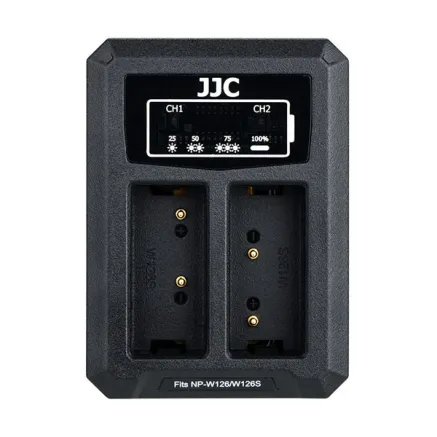 JJC Fuji DCH-NPW126 USB Dual Battery Charger (for Fuji NP-W126 accu) DCH NPW126