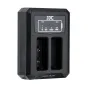 JJC Dual Battery Charger for Olympus BLS-1/BLS-5/BLS-50 with USB port and dual charging slots