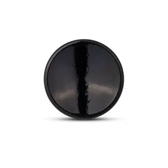 JJC SRB-NSCBK Soft Release Button - High-quality brass shutter button with a glossy finish and central ridge, designed for Fujifilm, Sony, Panasonic, Leica, and Canon cameras.