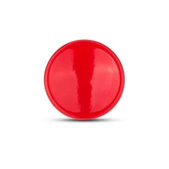 Red JJC SRB-NSCR Soft Release Button with a glossy finish for Fujifilm, Sony, Panasonic, Leica, and Canon Cameras