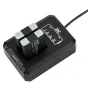 JJC DCH‑NB13L USB dual battery charger for Canon NB‑13L with two batteries, USB power input, indicator LEDs and compact ABS housing