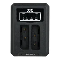 JJC DCH-NP95 USB Dual Battery Charger - kompakts lādētājs ar viedajiem indikatoriem un divām bateriju vietām, piemērots Fujifilm NP-95/Ricoh DB-90JJC DCH-NP95 USB Dual Battery Charger - kompakts lādētājs ar viedajiem indikatoriem un divām bateriju vietām, piemērots Fujifilm NP-95/Ricoh DB-90