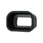 JJC KE-EP10 Long Eye Cup Protector - Black rectangular camera eye cup with textured inner surface, designed for comfort and protection.