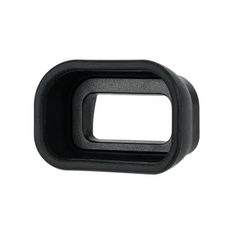 JJC KE-EP10 Long Eye Cup Protector - Black rectangular camera eye cup with textured inner surface, designed for comfort and protection.