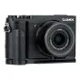 Panasonic Lumix GX9 Metal Hand Grip - Ergonomisks alumīnija sakausējuma kameras rokturis ar pretslīdes mikrošķiedras ādu Panasonic sistēmas kamerām