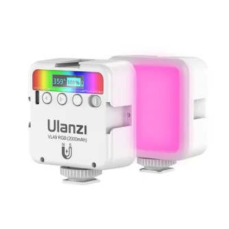 LED Phone Light - Lampa LED Ulanzi VL49 - RGB, WB (2500 K - 9000 K), biaa - buy today in store and with delivery
