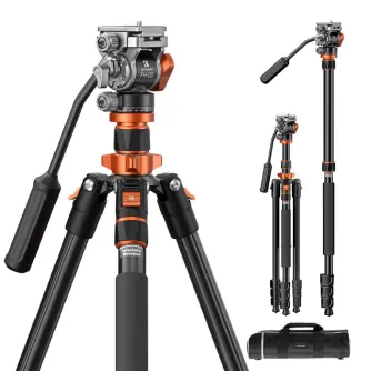 Video statīvi - K&F Concept K234A7 video tripod with FH-03 head KF4384 - perc šodien Master Foto veikalā un ar piegādi