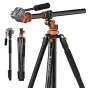 Video statīvi - K&F Concept T254A7 video tripod with FH-03 head KF09.137 - ātri pasūtīt no ražotāja Profesionāļu labākā izvēle