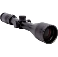 Прицел Focus Optics 2-12x50 с 30 мм трубой, матовой черной отделкой, вид сбоку с регулировочными турелями и крупным объективомПрицел Focus Optics 2-12x50 с 30 мм трубой, матовой черной отделкой, вид сбоку с регулировочными турелями и крупным объективом