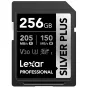 Memory Cards - LEXAR SDXC PROFESSIONAL SILVER PLUS UHS-I/U3/A2/4K R205/W150 (V30) 256GB LSDSIPL - quick order from manufacturer Best choise selected by experts
